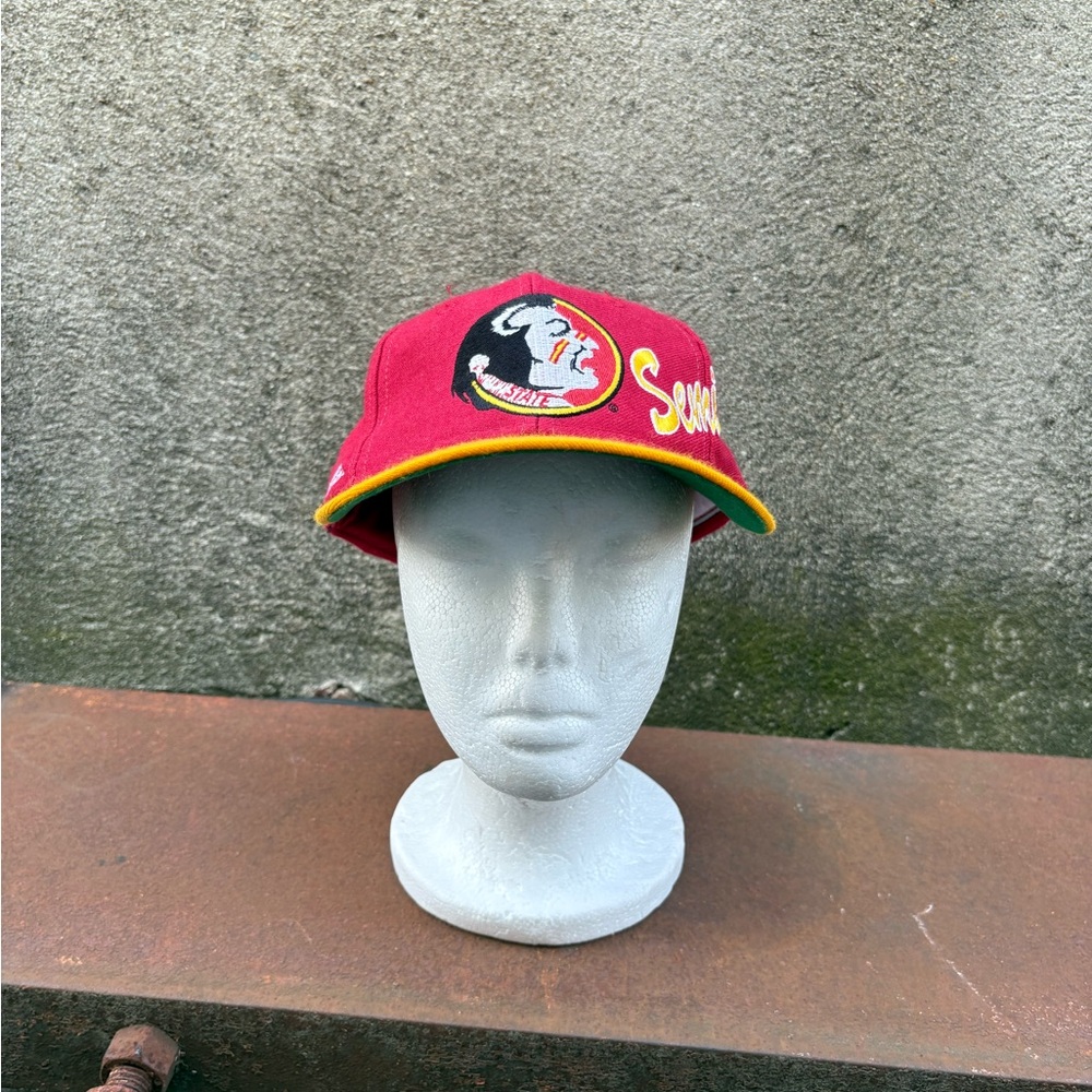 Vintage FSU Florida State Seminoles Apex One 90's Snapback Cap Hat